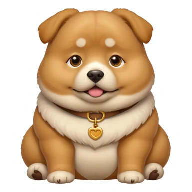fat dog sticker
