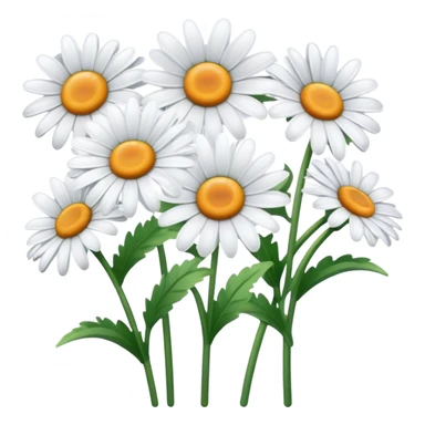 Line of daisy's  sticker