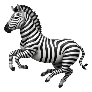 zebra is jump sticker
