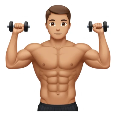 dumbbell arms straight to the side deltoid exercise sticker