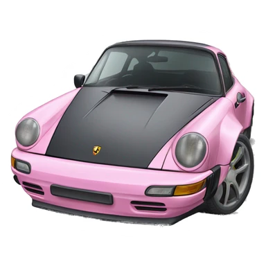 porsche 911 pink sticker