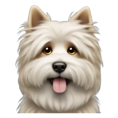 Dog with a beard sticker