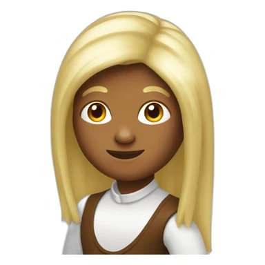Oompa Loompa with long blonde hair sticker