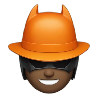 Batman avec une peruque orange sticker