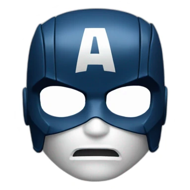 captain america mask sticker