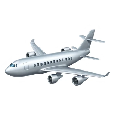 A plane which is flying in left direction sticker