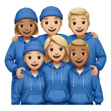 Cholos vestidos de azul con ropa ancha sticker