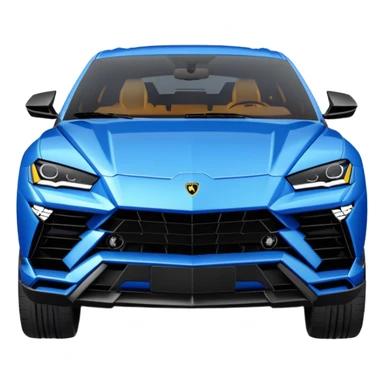 lamborghini urus de face bleu sticker