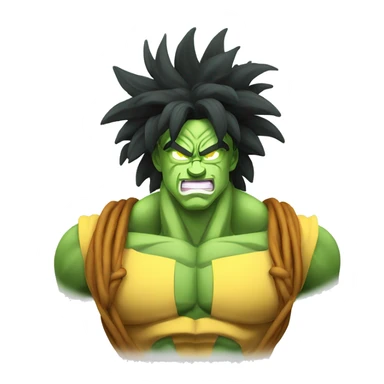 Broly with bitcoin sticker