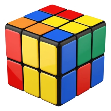 a 3×3 rubik's cube sticker
