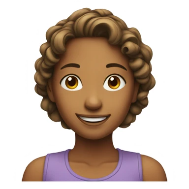 smiling girl by window sticker