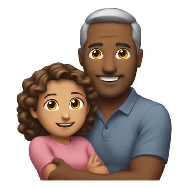 father and daughter bond moment sticker