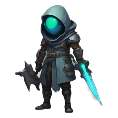 alien assassin futuristic roguelike rpg style inspired by slay thee spire sticker