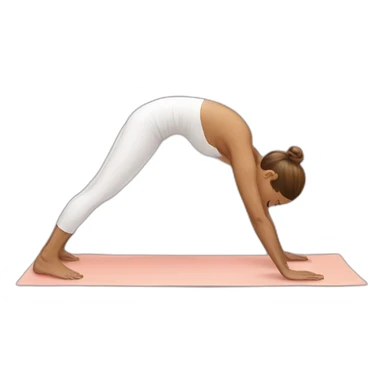 downward dog yoga sticker