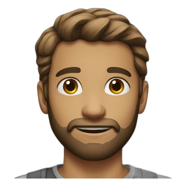 A slight bearded young man sticker