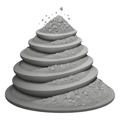 cement powder sticker