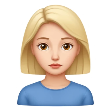 A thoughtful woman sticker