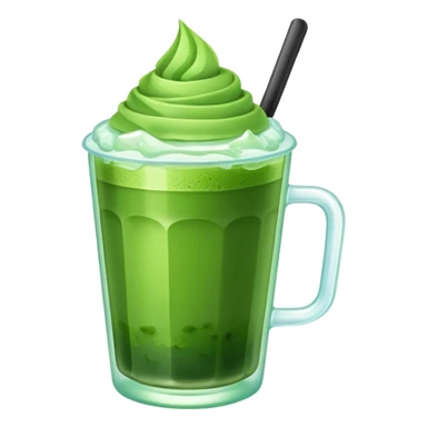 Cup of ice matcha sticker
