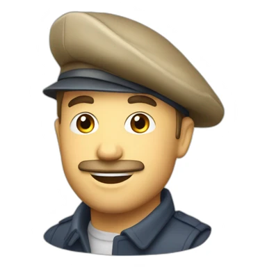 Français vin béret sticker