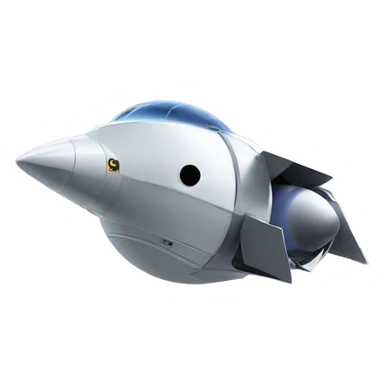 A bird flying into a spacecraft in front of the moon sticker