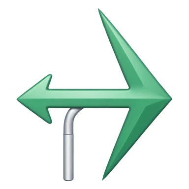 white simple arrow up sticker