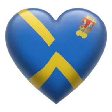 coeur drapeau russie et ukraine sticker