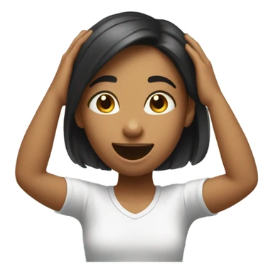 Girl bobbing head and slinging arms sticker