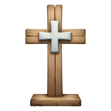 White cross sticker