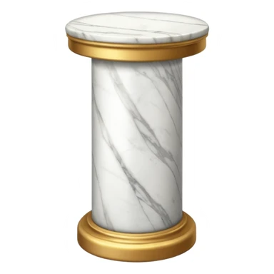 a white marble pedestal sticker