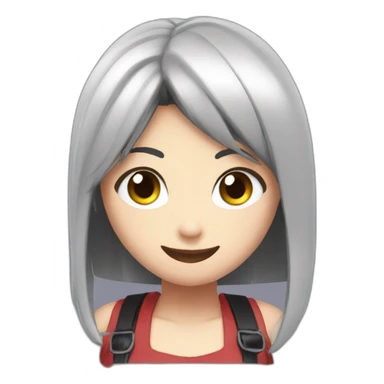 Tifa doing a wink of the eye sticker