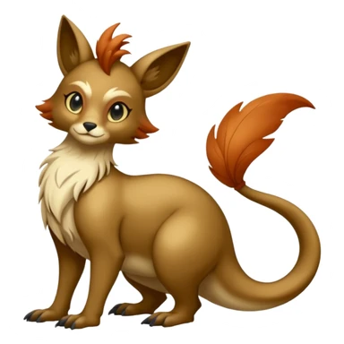 Shiny Dark Dull-Colored Fionbri-creature by Falvie (full body) sticker