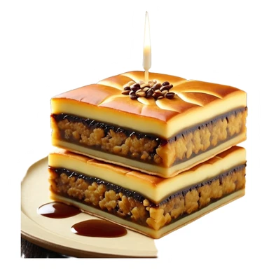 martabak manis-cinematic-realistic-martabak manis-dish-emoji,-depicted-as-a-single,-square-slice-of-sweet,-thick-martabak manis-with-a-rich,-indulgent-filling,-rendered-with-detailed-textures-and-vibrant,-appetizing-lighting sticker