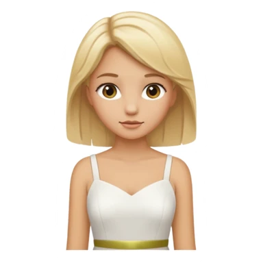 Blonde tan girl sticker