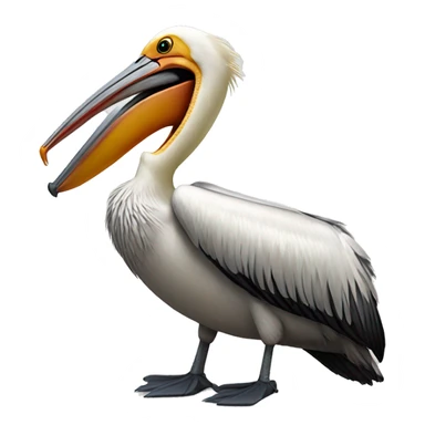 Mind-blown pelican sticker