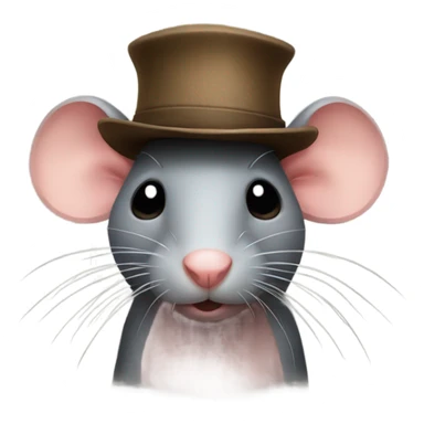 Rat with a hat  sticker