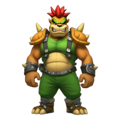 bowser gangsta sticker