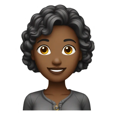 charming woman ai avatar sticker
