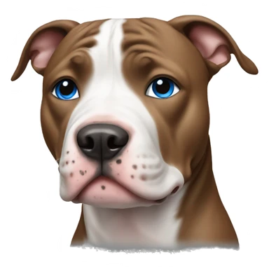pitbull with blue eyes sticker