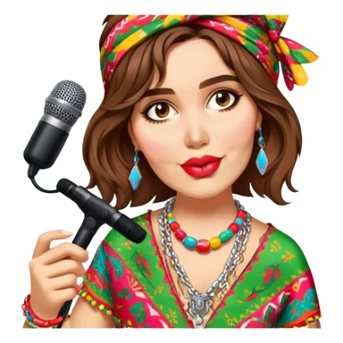 Colorful Singer sticker