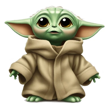 Baby Yoda is very surprised sticker