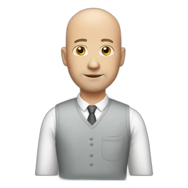 Bald white Brother in law sticker