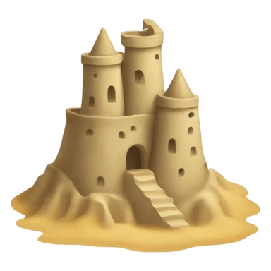 sandcastle sticker