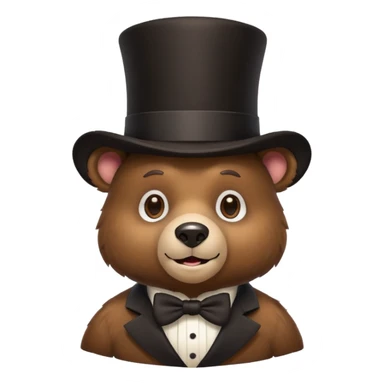 🐻🎩 sticker