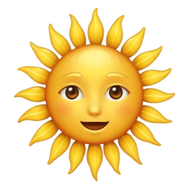 sun emoji ai sticker