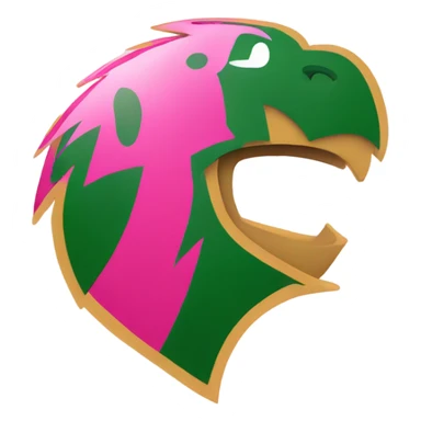 university of rio grande redstorm logo in pink  sticker