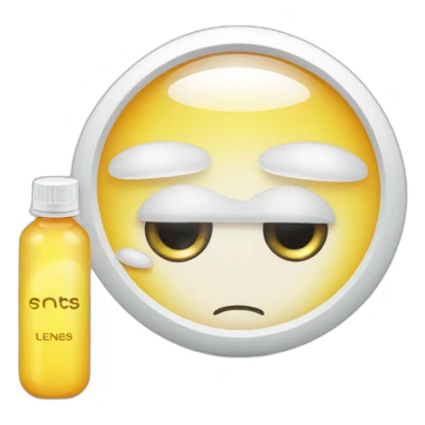 Contact lenses with case and solution sticker