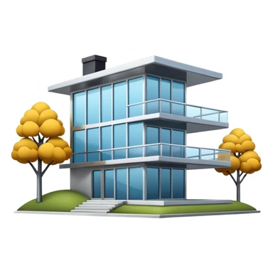 modern house sticker