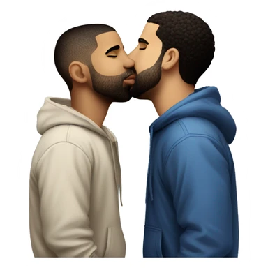 drake kissing drake kissing drake kissing drake sticker