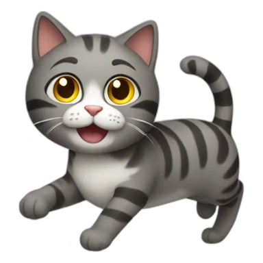 A spinning cat sticker