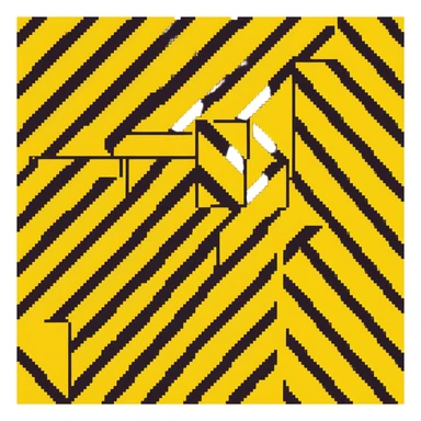 black and white checkered pattern sticker